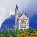 Swan Castle Neuschwanstein i Bayern Utflykt till slottet