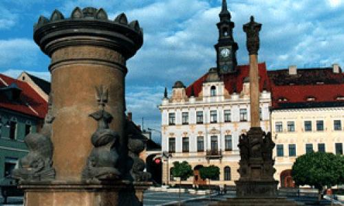 Czech linden city.  City of Ceska Lipa, Czech Republic.  Museum and gallery